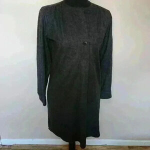 Madewell Grey Wool Flannel Latitude Shirt Dress Women's Size XXS